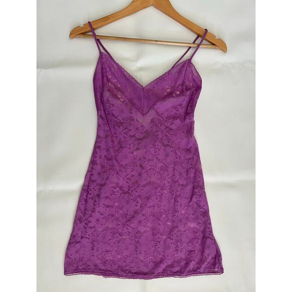 Victoria’s Secret laced purple Slip Dress LingerieY2K Size XS intimate cottage